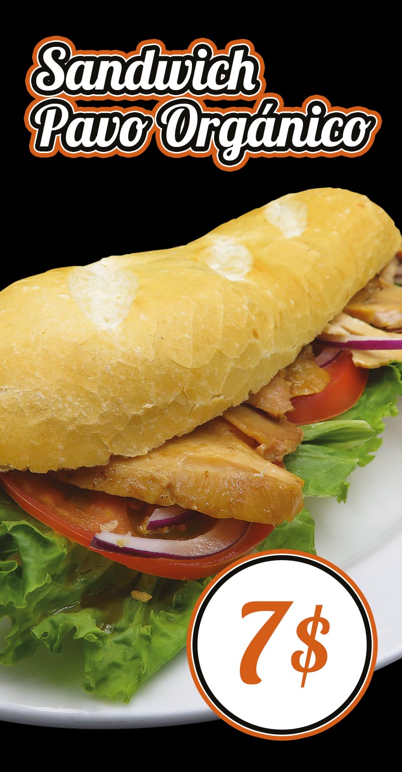 Sandwich Pavo Orgánico